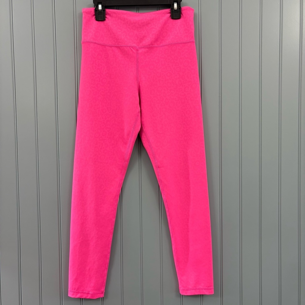 ZYIA Active Hot Pink Leopard Print Leggings 6-8
